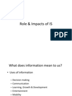 Role Impacts of Is Notes