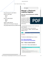 Goods and Services Tax - Electronic Liability Register