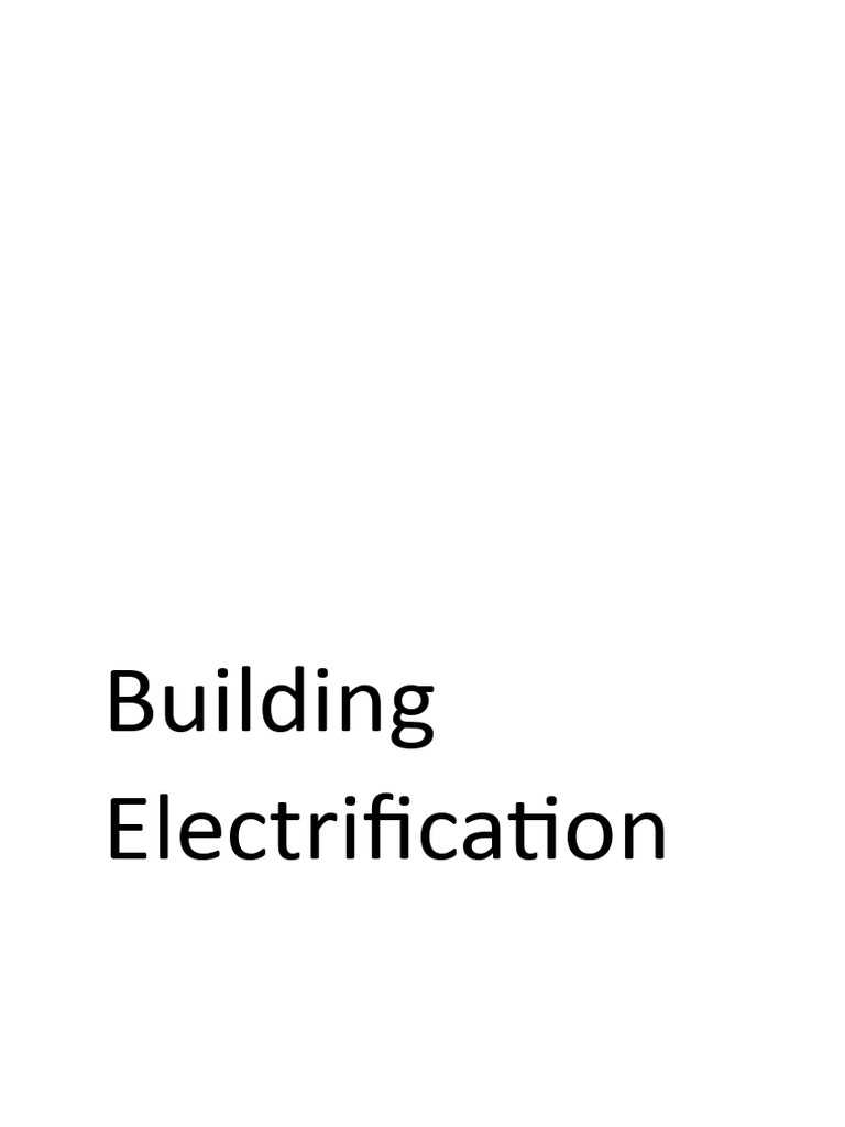 Residential Building Electrification Guide | PDF | Ac Power Plugs And ...