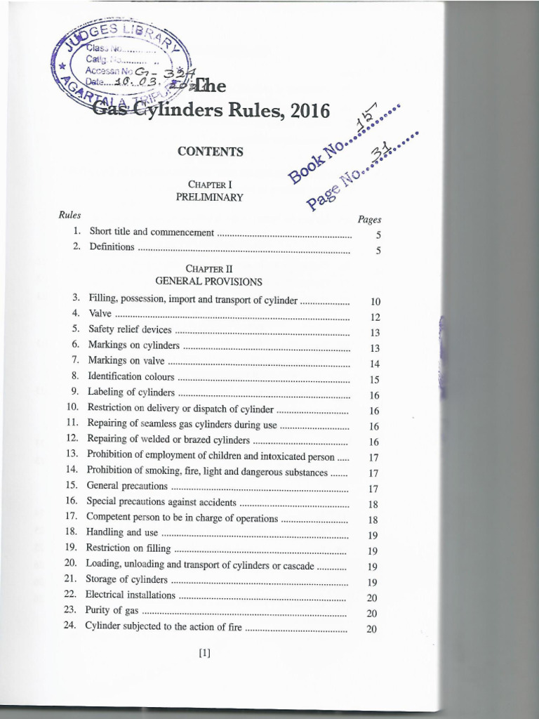 Gas Cylinder Rules, 2016 PDF