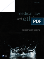 Medical Law and Ethics by Jonathan Herring
