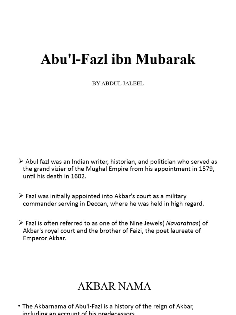 Akbar Nama | PDF