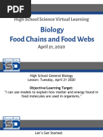 Tuesday, April 21 - Harrison - Gearhart - Bolick - Rauscher - Biology