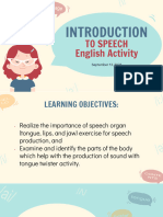 Introduction To Speech
