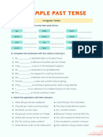 Irregular Verbs Simple Past Tense