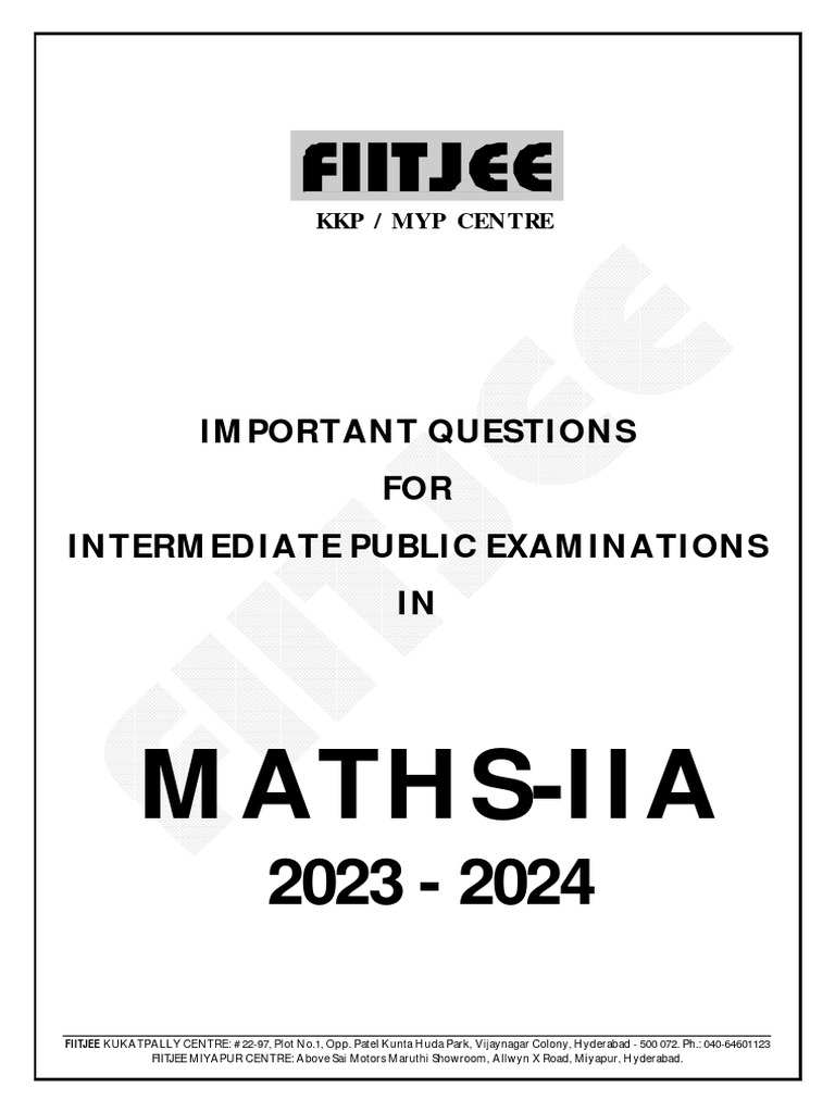 Senior Maths Iia Ipe Imp Q Bank 2023 2024 Pdf Zero Of A Function