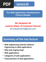 Lect 2 Web Development Process Model