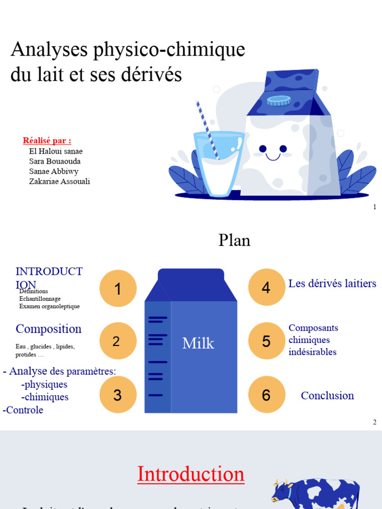 Analyse physicochimique du lait PDF — free download