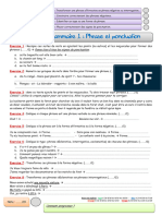 Evaluation G1 - Phrases Et Ponctuation