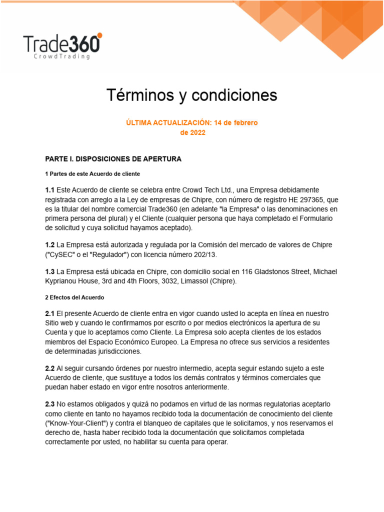 Crowd Tech Terms Conditions ES | PDF