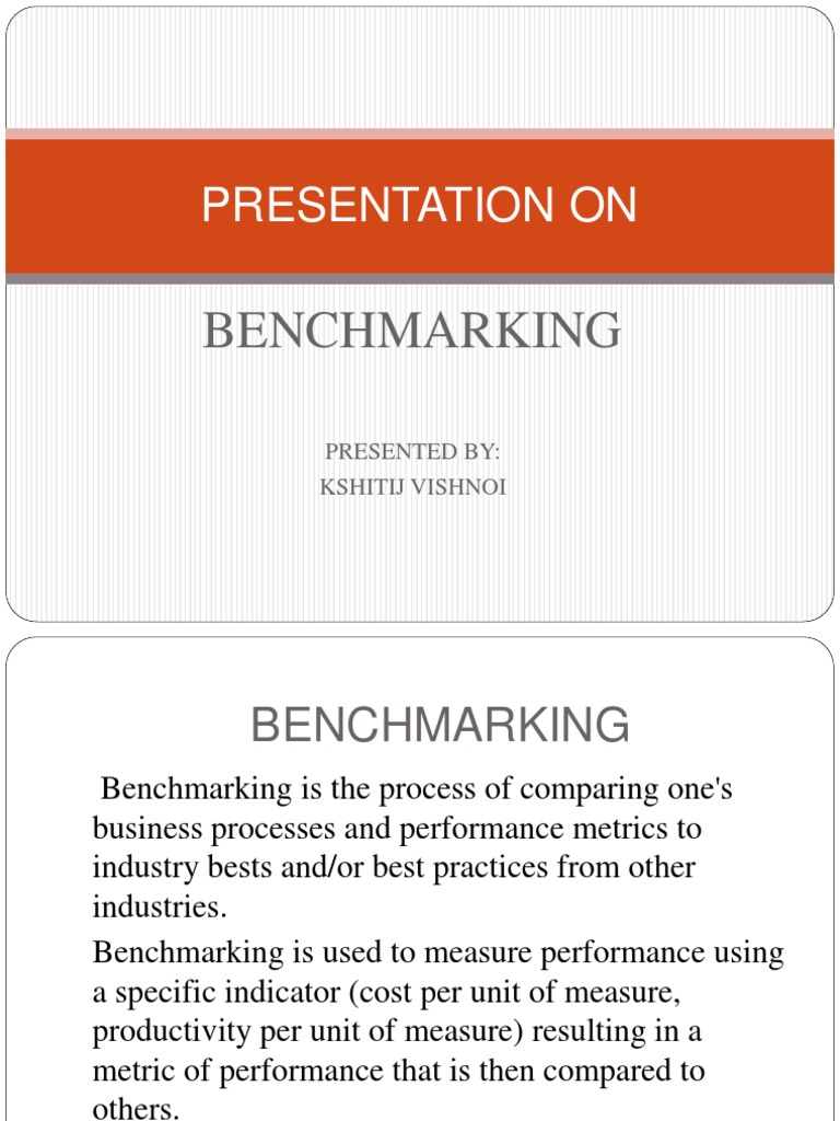 Understanding Benchmarking Techniques | PDF | Business | Finance ...