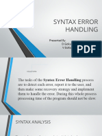 Syntax Error Handling-1