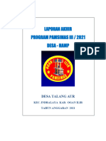 1.   Cover Laporan