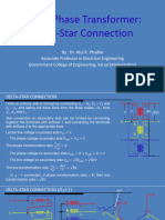 Three Phase Transformer Delta Star Connection PDF