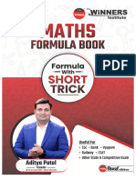 Maths Formula Book by Winners Institute