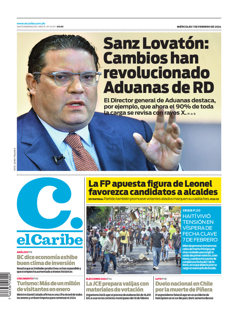 Periodico 20240207 | PDF | República Dominicana | Inflación