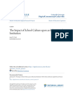 The Impact of School Culture Upon An Educational Institution