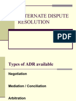 Alternate Dispute Resolution