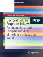 Doctoral Degree Programs in Law (Etc.)