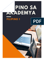 Filipino Sa Akademya Paksa 1 3 Updated