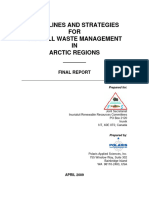 Guidelines and Strategies For Oil Spill Waste Management in Arctic Regions Final Report
