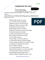 Complément Du Nom: Grammaire C. Du N