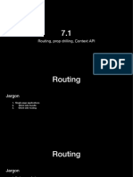 Routing, Prop Drilling, Context API