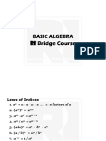Basic Algebra Bridge Course