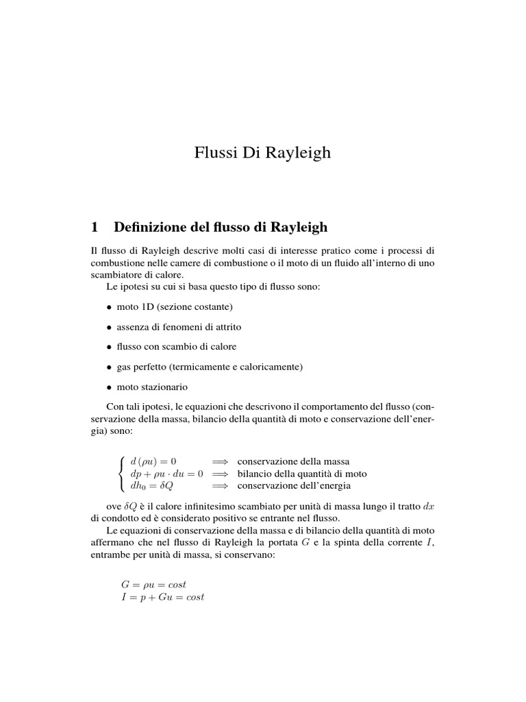 Rayleigh Flow | PDF