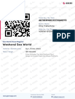 (Venue Ticket) Weekend Sea World - Sea World Ancol Regular - V29741-572D802-217