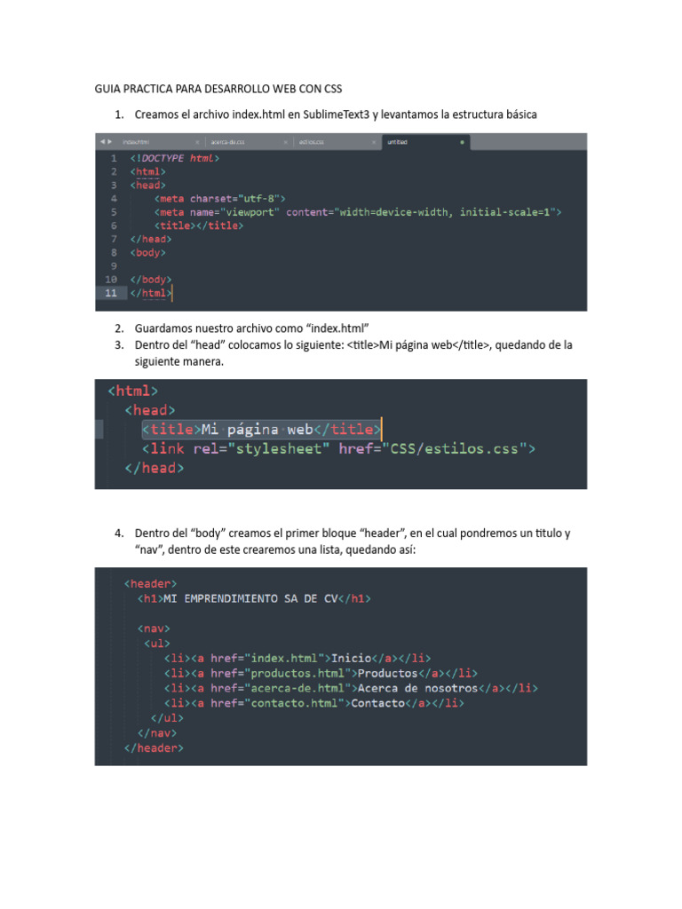 Guia Practica para Desarrollo Web Con CSS | PDF