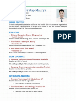 Resume - Raveendra Pratap Maurya