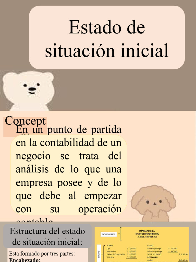Estado de Situacion Inicial | PDF | Contabilidad | Economía Financiera