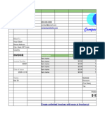 Invoice Template - Green