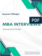 MBA Interviews (Economics Primer)
