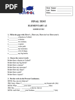 A2 Elementary Test