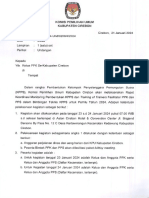 Undangan Rakor Monitoring Pembentukan KPPS Dan TOT Fasilitator PPK Dan PPS Dalam Bimtek KPPS Untuk Pemilu 2024 (Yth. Ketua PPK Se-Kab. Cirebon)