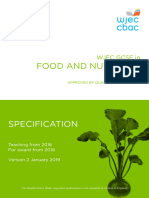 Wjec Gcse Food and Nutrition Spec From 2016 e