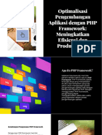 Pemograman Berbasis Web: PHP Framework