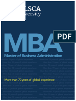 Master of Business Administration: More Than 70 Years of Global Experience