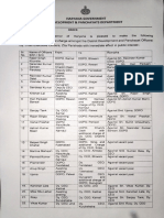 Haryana Govt Transfer Order