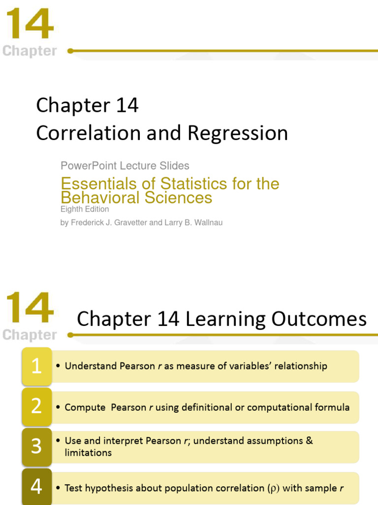 Correlation and Regression in Statistics | PDF | Regression Analysis ...