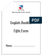 2023 BOOKLET 5th FORM - ENGLISH