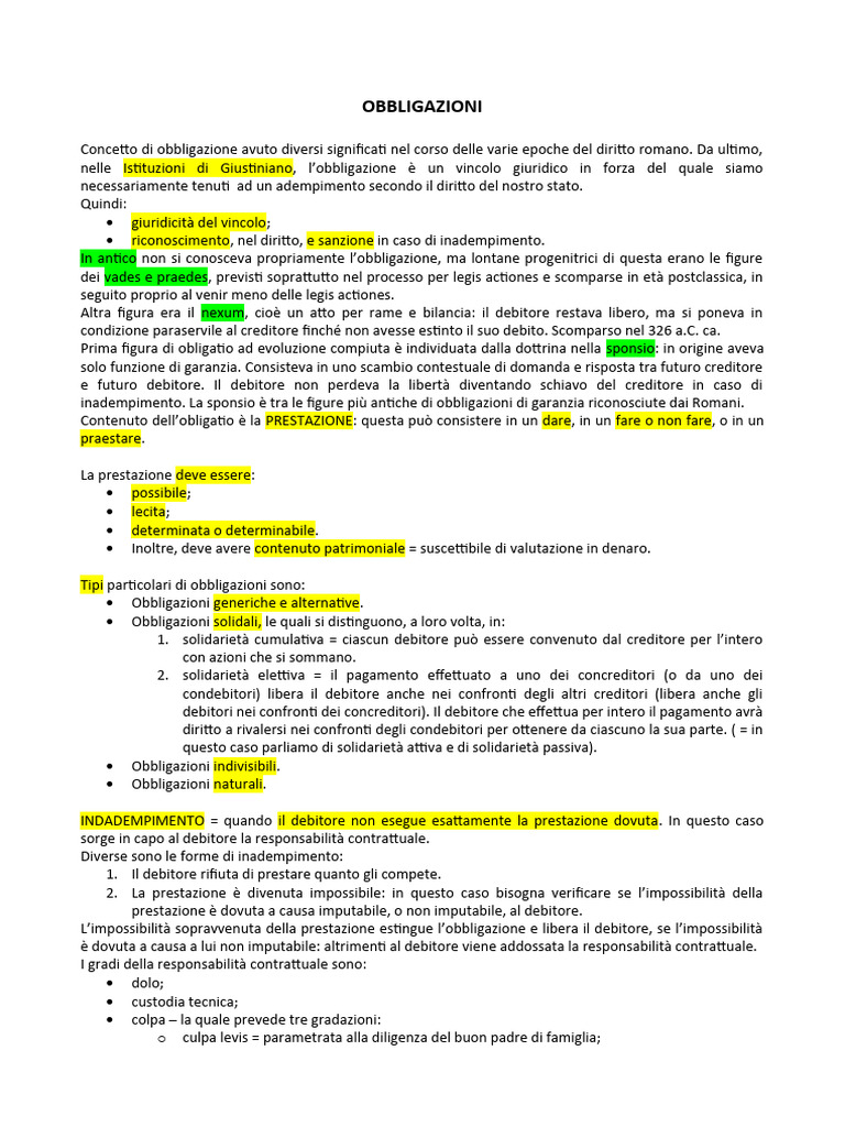 Obbligazioni Romane | PDF
