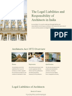 The Legal Liabilities and Responsibility of Architects in India