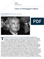 The Anti-Catholicism of Heidegger's Black Notebooks