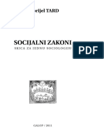 Tarde Gabriel Socijalni Zakoni Skica Za Jednu Sociologiju