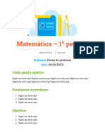 Plano de Aula