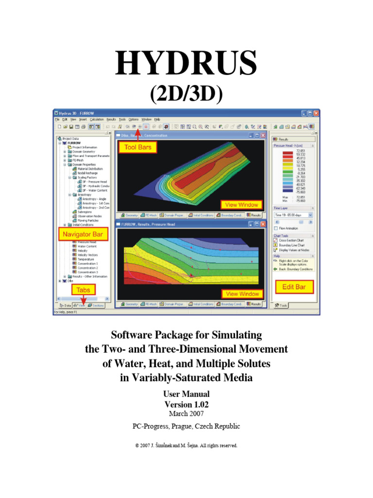 HYDRUS 2D/3D User Manual Overview | PDF | Computing