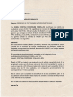 Derecho de Peticion de Cristina